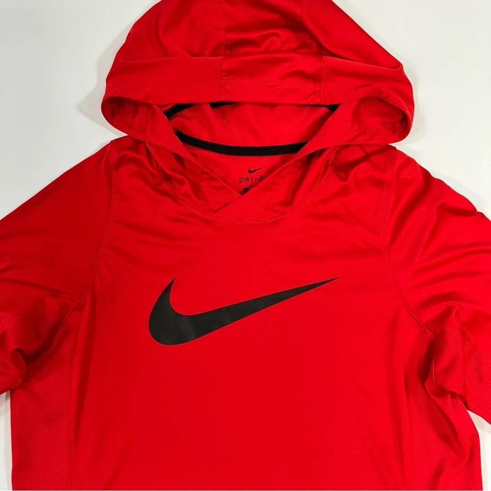 ♠️Nike Elite Hoodie Men’s Small | Red Pullover Sweatshirt PTP 21" | Preowned - Picture 2 of 6